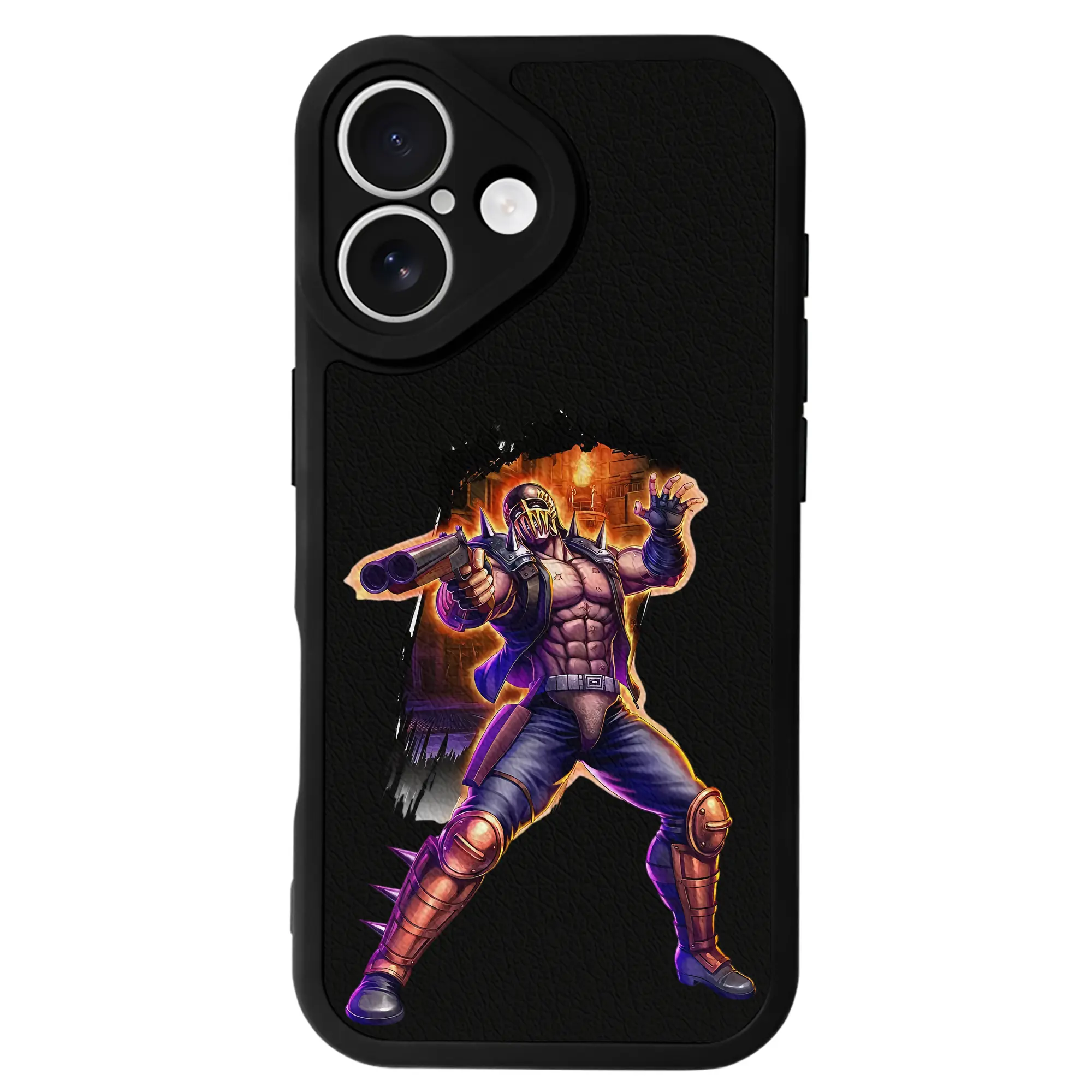 北斗の拳 グッズ,ジャギ - IPhone 16シリーズ対応 ・ シリコンスマホケース ・ レザー調 ・ 高精度フィット ・ 耐衝撃 ・ ワイヤレス充電対応 ・ 精密カット